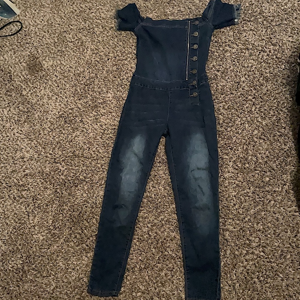 Size 4- Women’s, Jean, Strapless Jumpsuit
